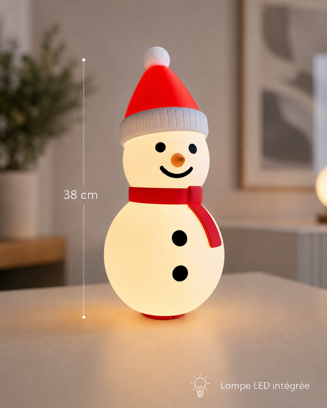 Lampe bonhomme de neige LED — photo 2