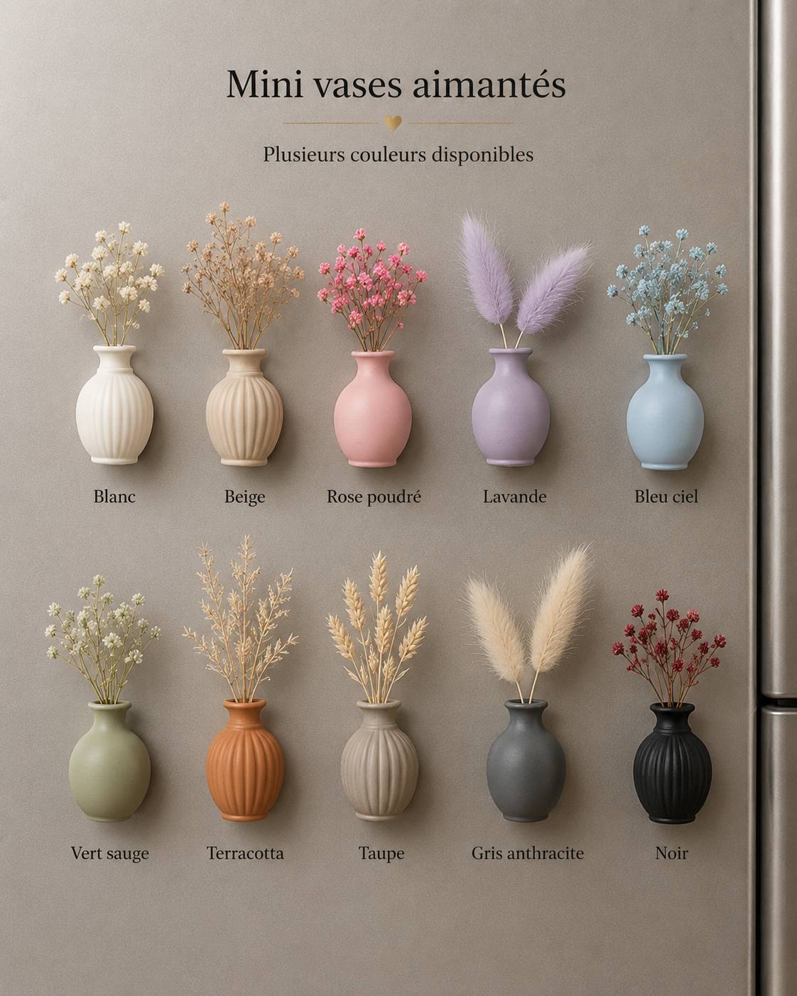 Mini-vase aimanté