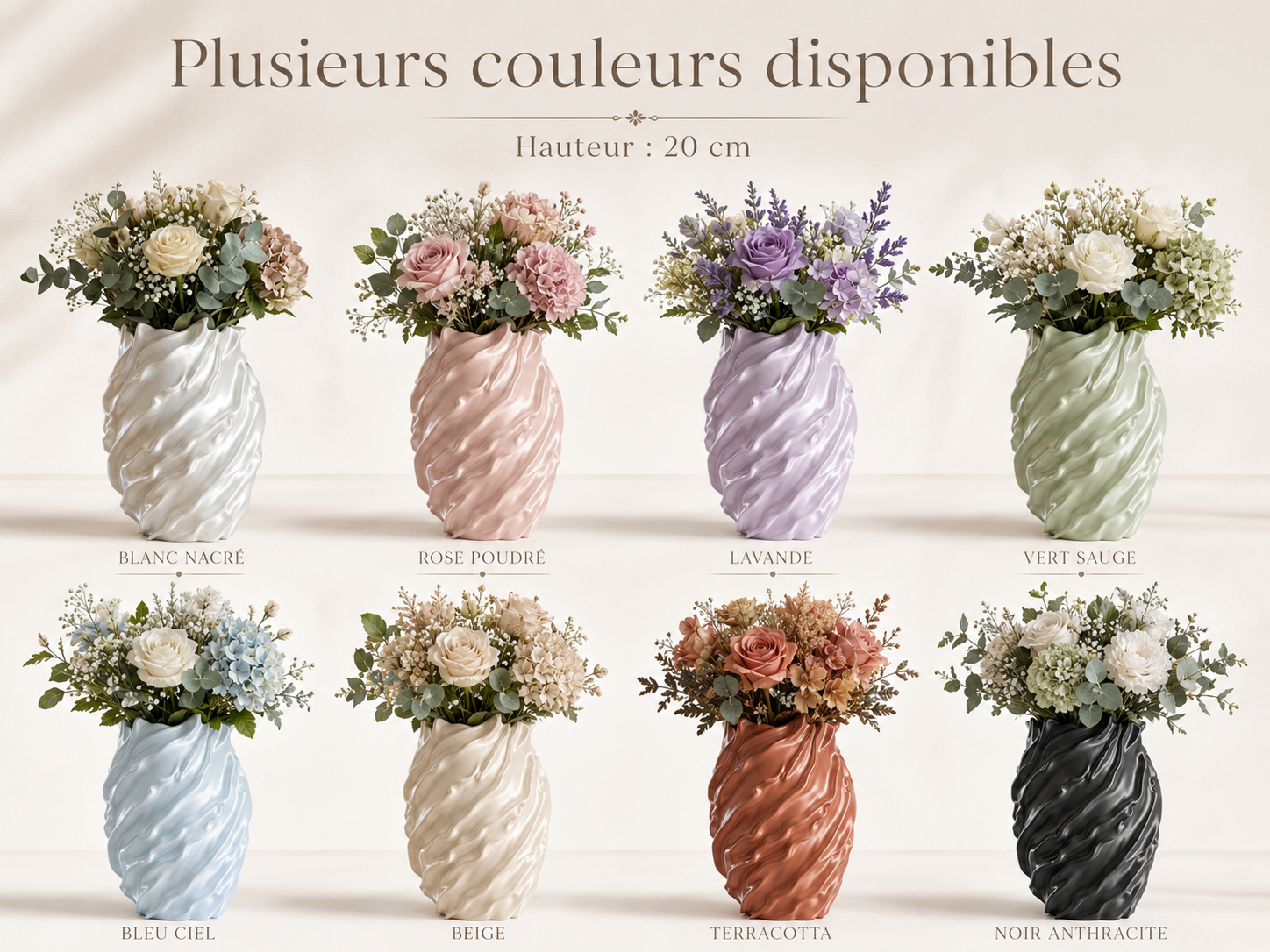 Vase ondulé design