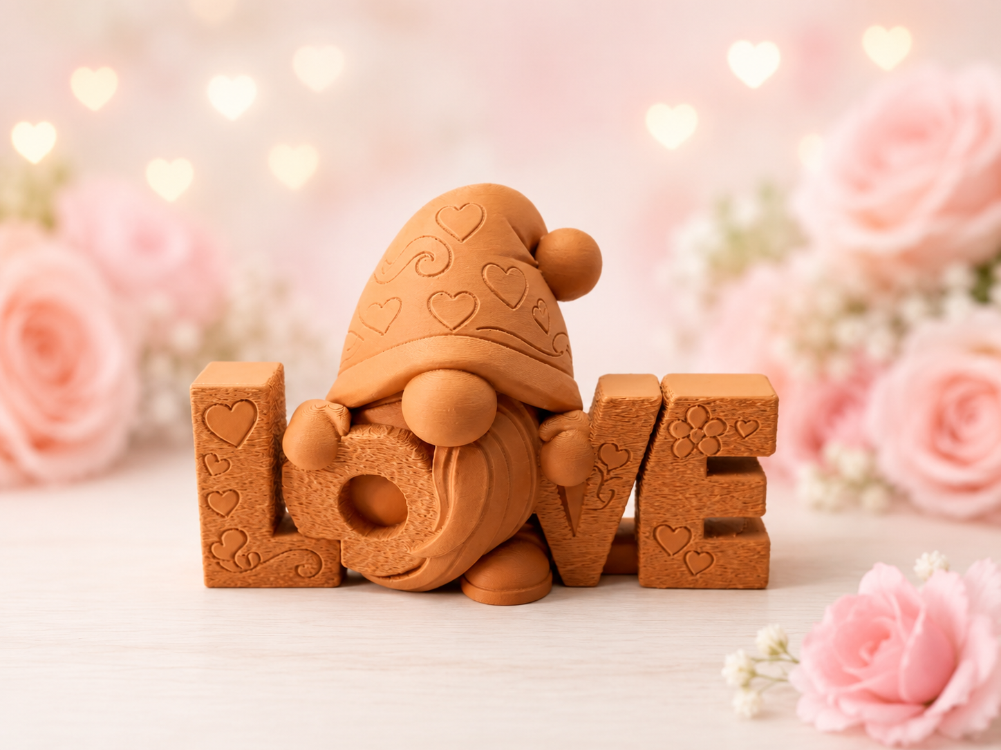 Gnome et lettres d'amour