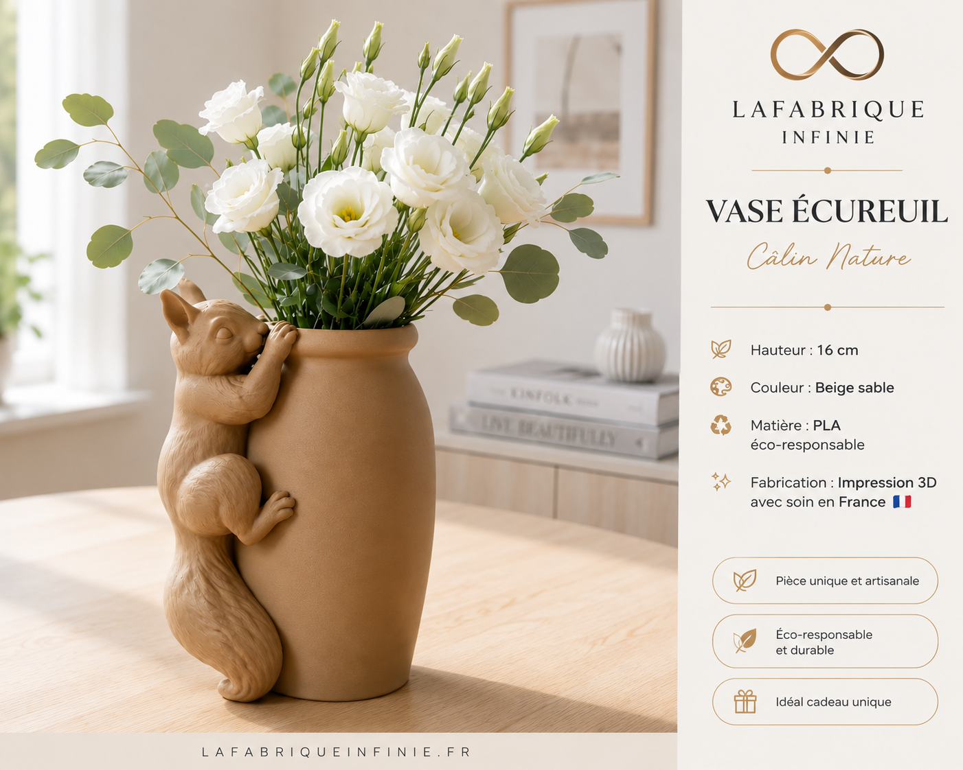 Vase écureuil